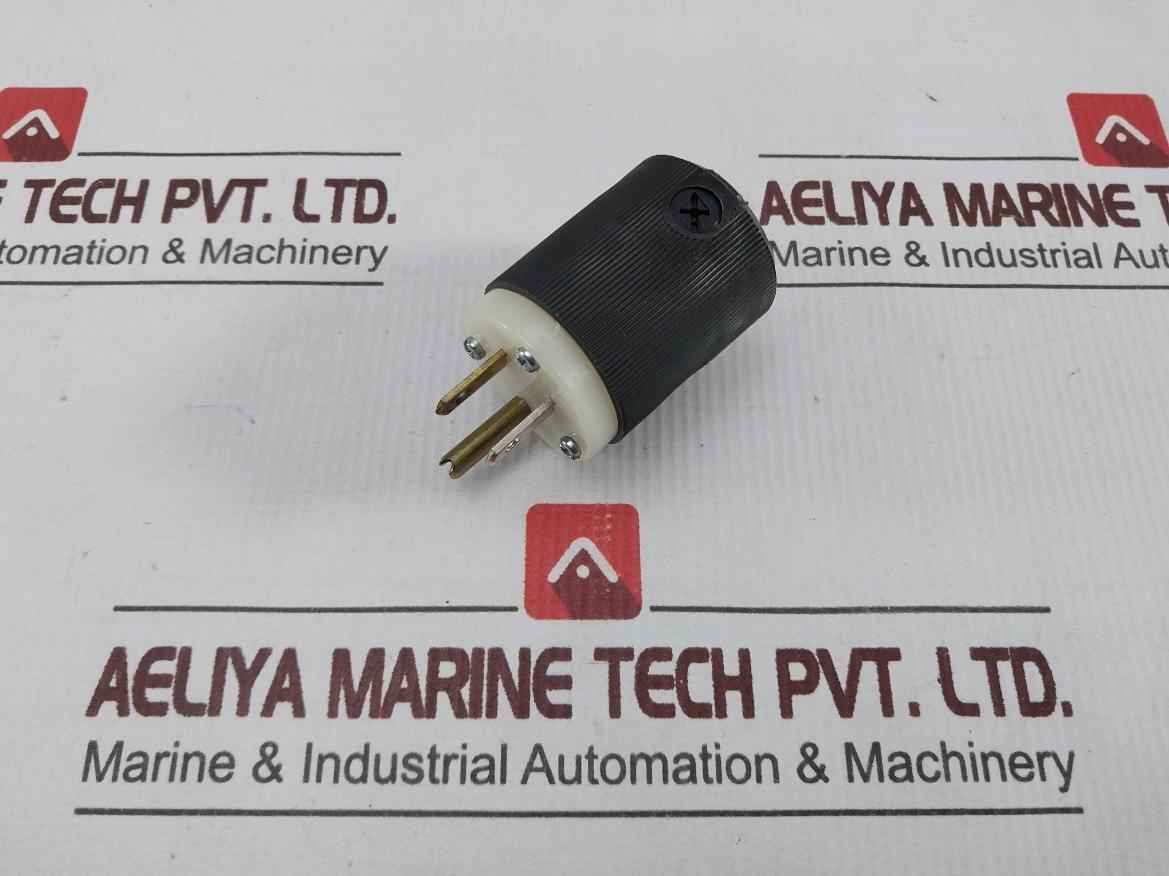 Hubbell Hbl5266C Vari-size Cord Grip Plug Insulgrip 2 Pole 3 Wire Grounding