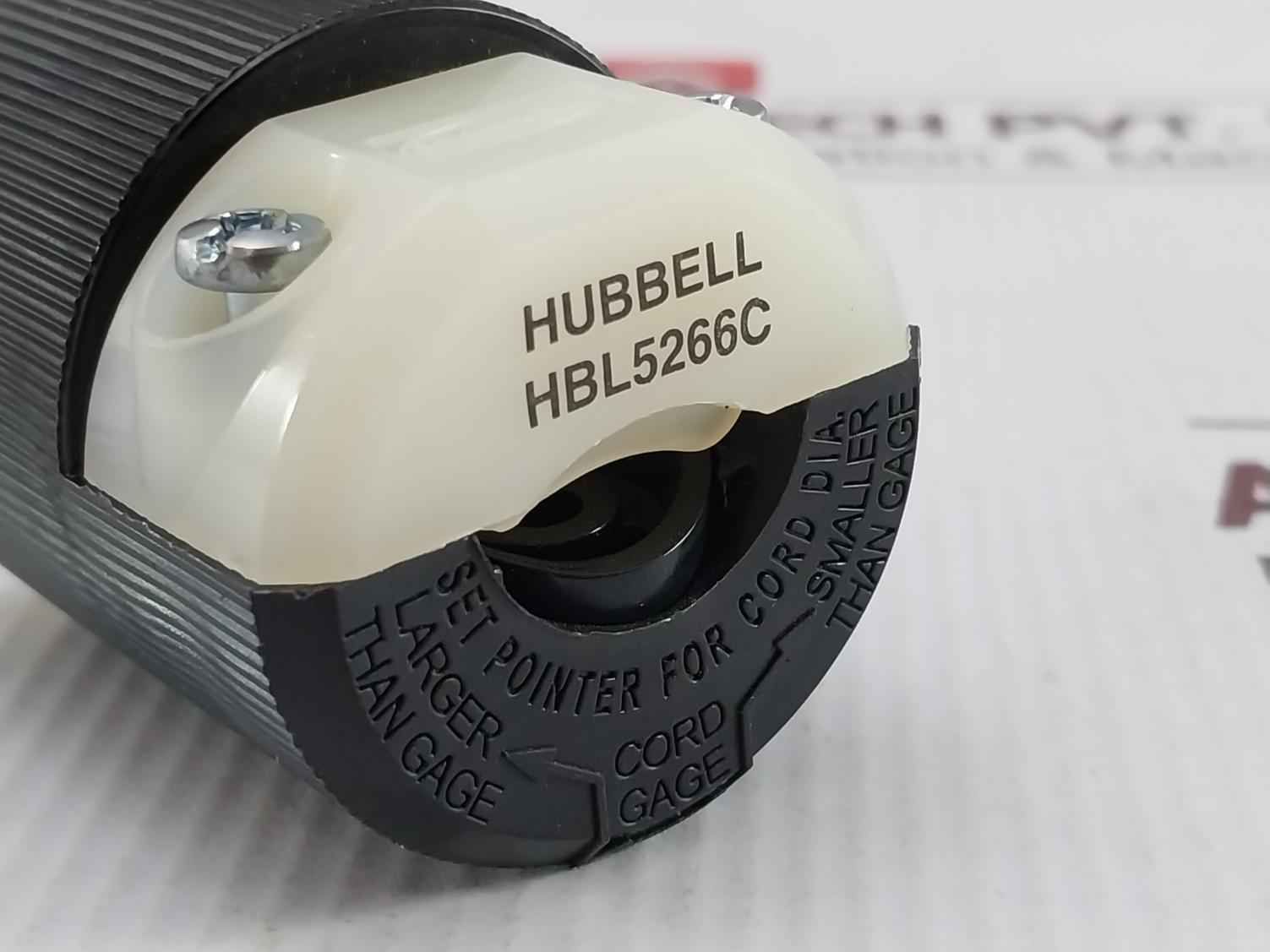 Hubbell Hbl5266C Vari-size Cord Grip Plug Insulgrip 2 Pole 3 Wire Grounding