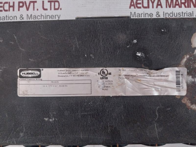 Hubbell Pr1020 Power Meter Aj12010258 16A 125Vac 50/60Hz