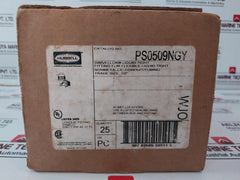 Lot of 8X Hubbell PS0509NGY Liquid-tight Flexible Conduit Connector