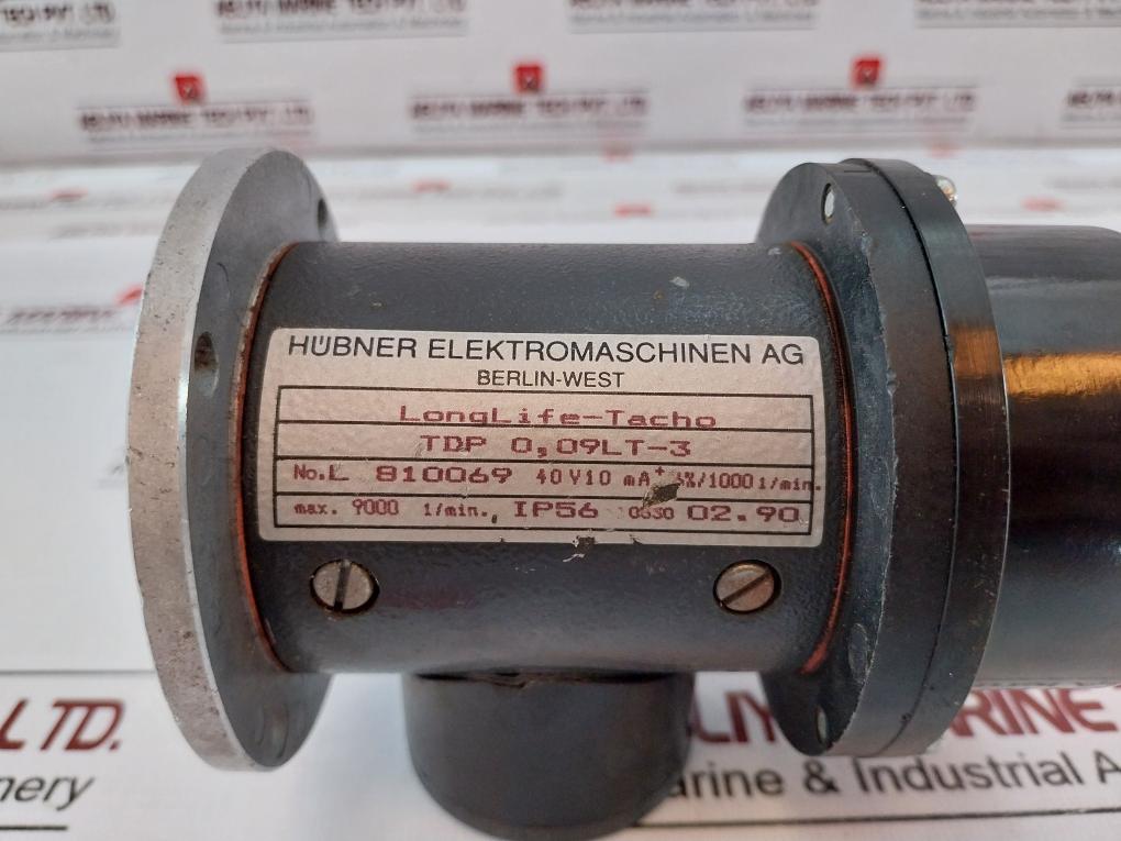 Hubner Tdp 0,09Lt-3 Tachogenerator Ip56 9000 1/Min