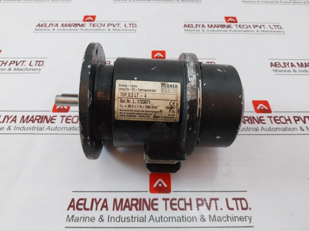 Hubner Tdp 0,2 Lt-4 Tachogenerator Vde 0530 Ip55 04 449
