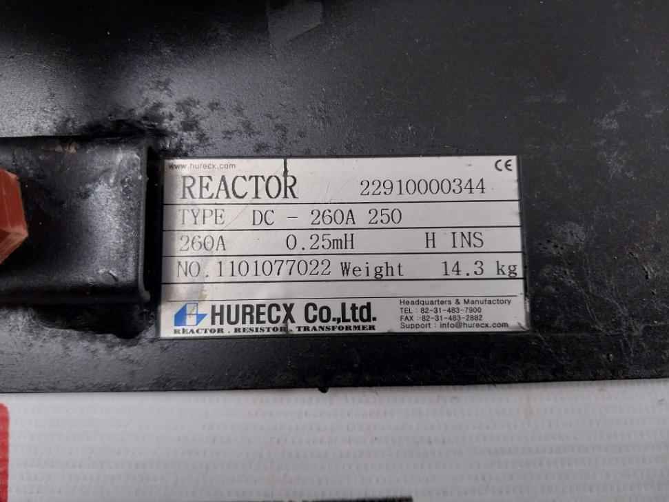Hurecx Dc-260A 250 Dc Reactor 260A 0.25Mh 1101077022