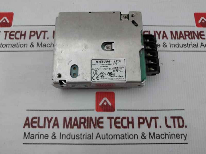 Hws30A-12/A Switching Power Supply Output-12V-2.5A Tdk-lambda