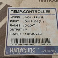 Hy-1000_Ppmnr05 Hanyoung 110/220Vac Analog Temperature Controller