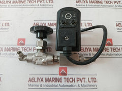 Hy-lok Nv3F-4N-r Needle Valve With Tm35 Timer Controlled Drain 6000 Psi 24-240V