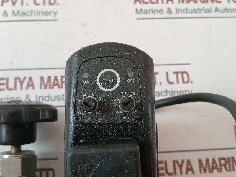 Hy-lok Nv3F-4N-r Needle Valve With Tm35 Timer Controlled Drain 6000 Psi 24-240V