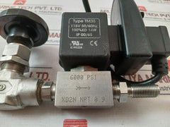 Hy-lok Nv3F-4N-r Needle Valve With Tm35 Timer Controlled Drain 6000 Psi 24-240V