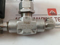 Hy-lok Nv3F-4N-r Needle Valve With Tm35 Timer Controlled Drain 6000 Psi 24-240V
