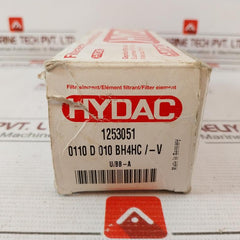 Hydac 0110 D 010 Pressure Filter Element Bh4Hc/-v U/Bb-a 1253051
