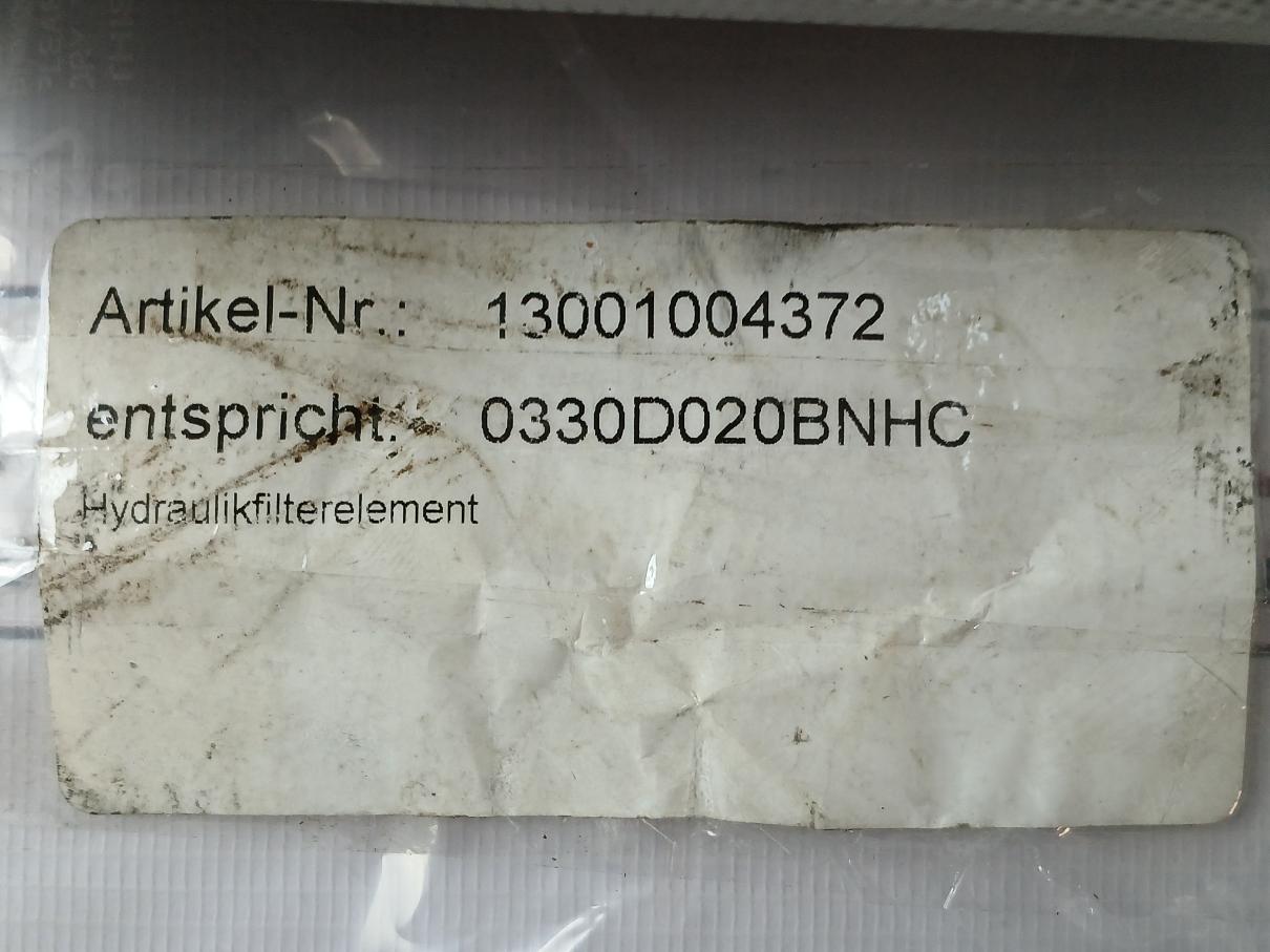 Hydac 0330D020Bnhc Hydraulic Filter Element 13001004372