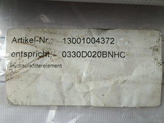 Hydac 0330D020Bnhc Hydraulic Filter Element 13001004372