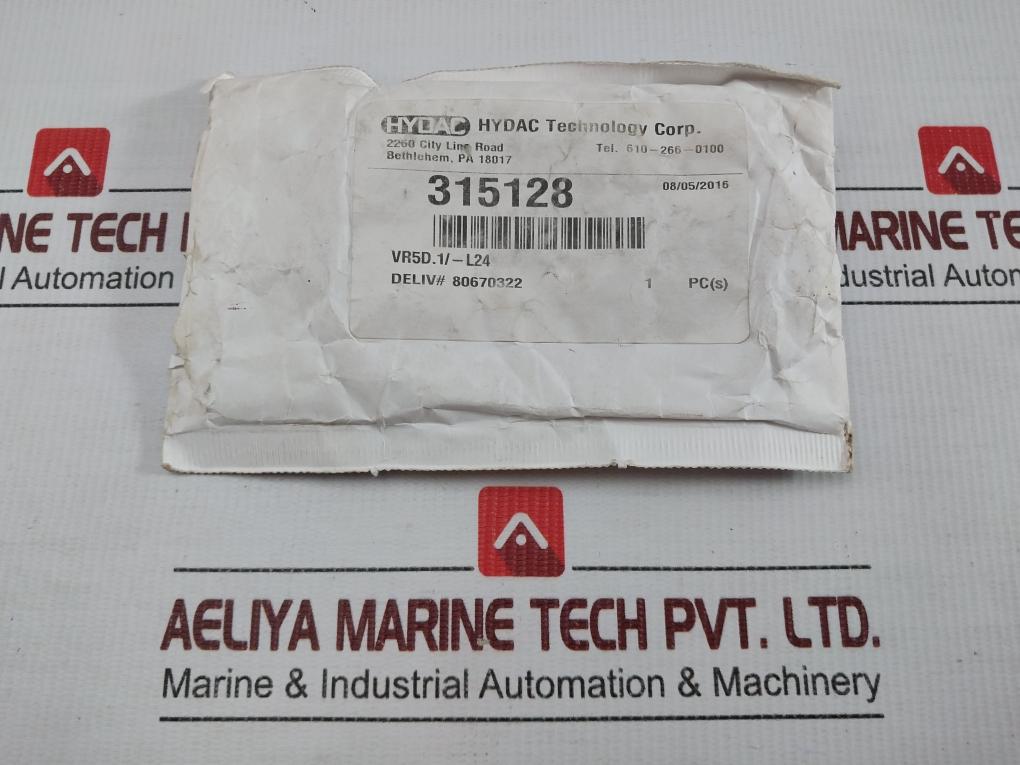 Hydac 24V Ac/Dc Clogging Indicator Vr 5 D.1/L24