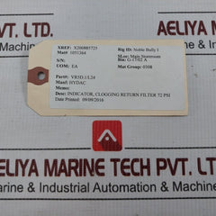 Hydac 24V Ac/Dc Clogging Indicator Vr 5 D.1/L24