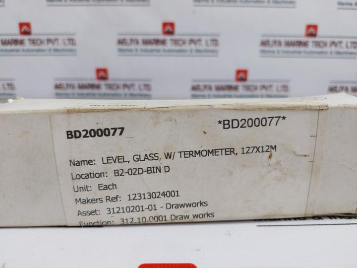 Hydac 700042 Level Glass W/ Hydraulic Oil Level And Temperature 127x12m