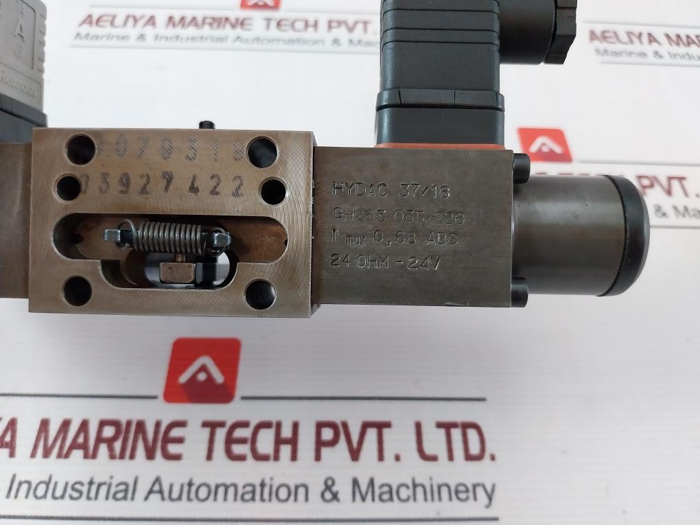 Hydac Gh263-035/226 Solenoid Hydraulic Valve 24 Ohm-24V