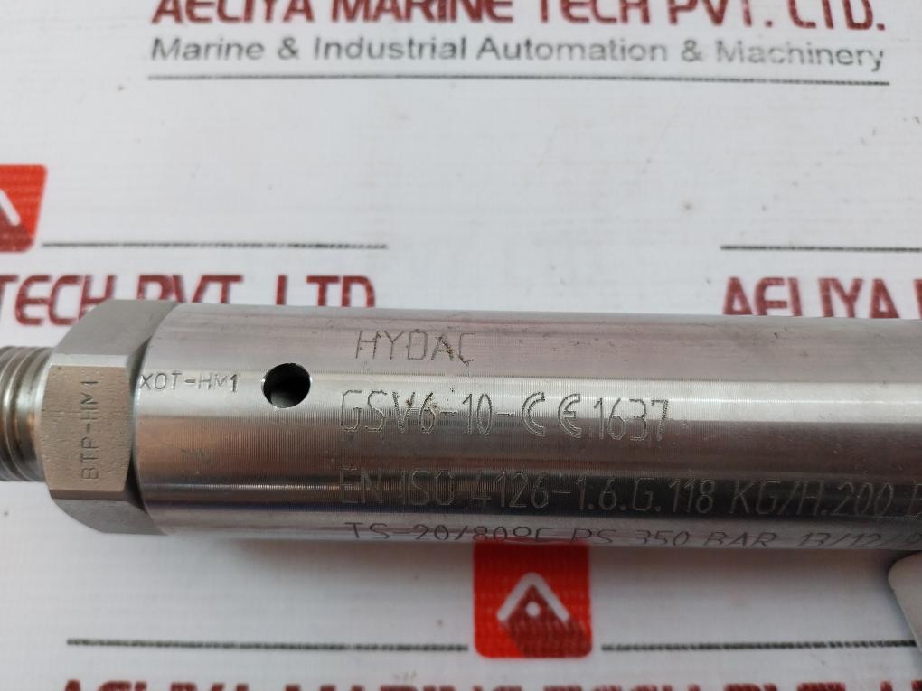 Hydac GSV6-10-CE1637 Gas Safety Valve XOT-HM1/X0T-HM1 A2-040