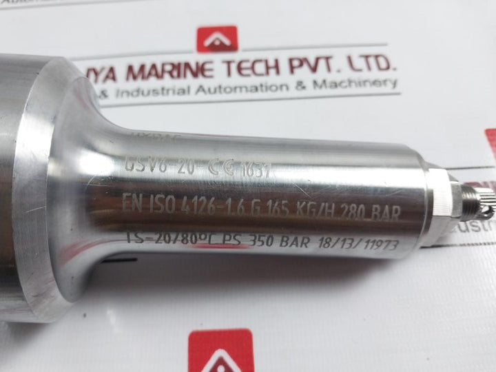 Hydac Gsv6-20-ce1637 Gas Safety Valve 350 Bar Hax=Hm1