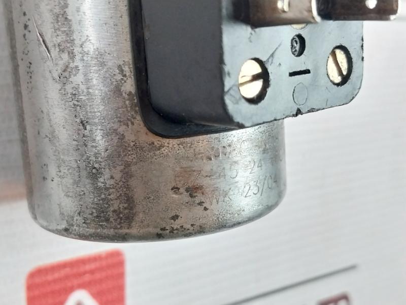 Hydac Gz 45 Solenoid Coil Hydraulic Valve 24 Vdc Wk 23/04