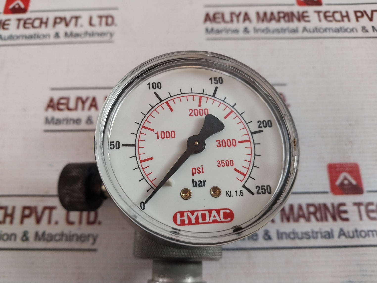 Hydac Kl.1.6 Pressure Gauge Kit 0-250 Bar