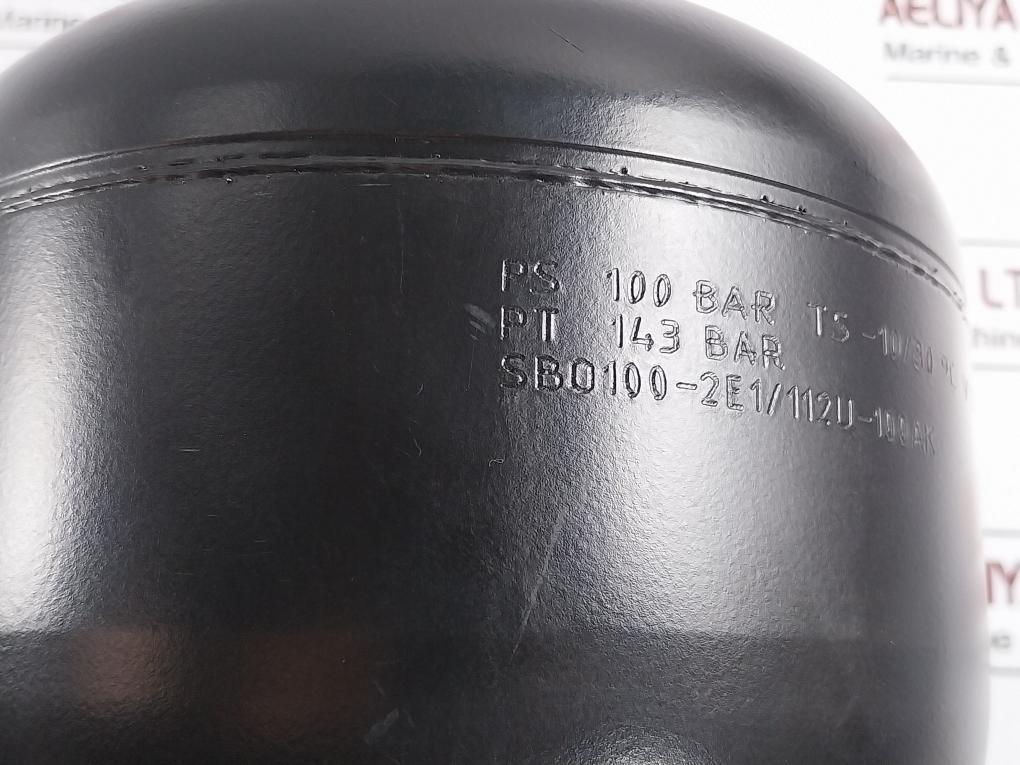 Hydac Sbo100-2e1/112u-100ak Low Pressure Diaphragm Accumulators Ps 100bar Pt 143bar