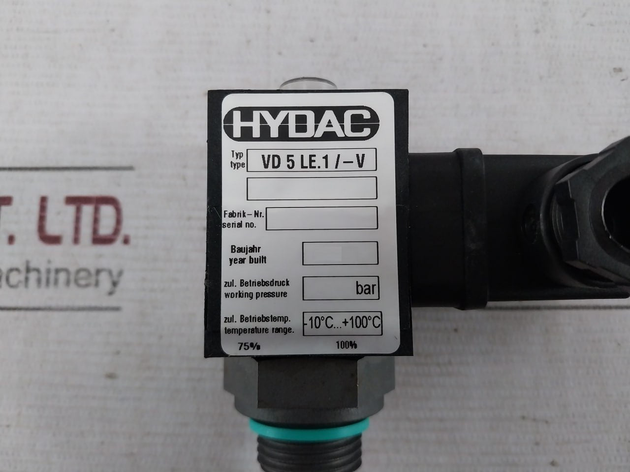 Hydac Vd 5 Le.1 /-v Clogging Indicator 115 V