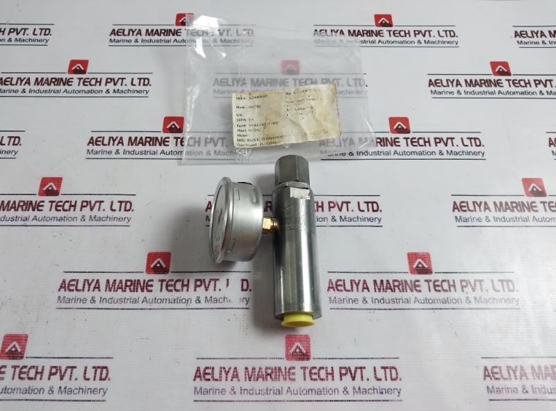 Hydac Ver4-trs11-5800 Block, Permanent 0 To 5800 Psi, 0 To 400 Bar