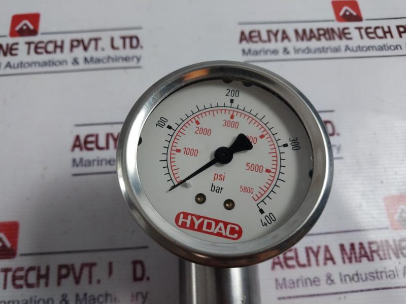 Hydac Ver4-trs11-5800 Block, Permanent 0 To 5800 Psi, 0 To 400 Bar