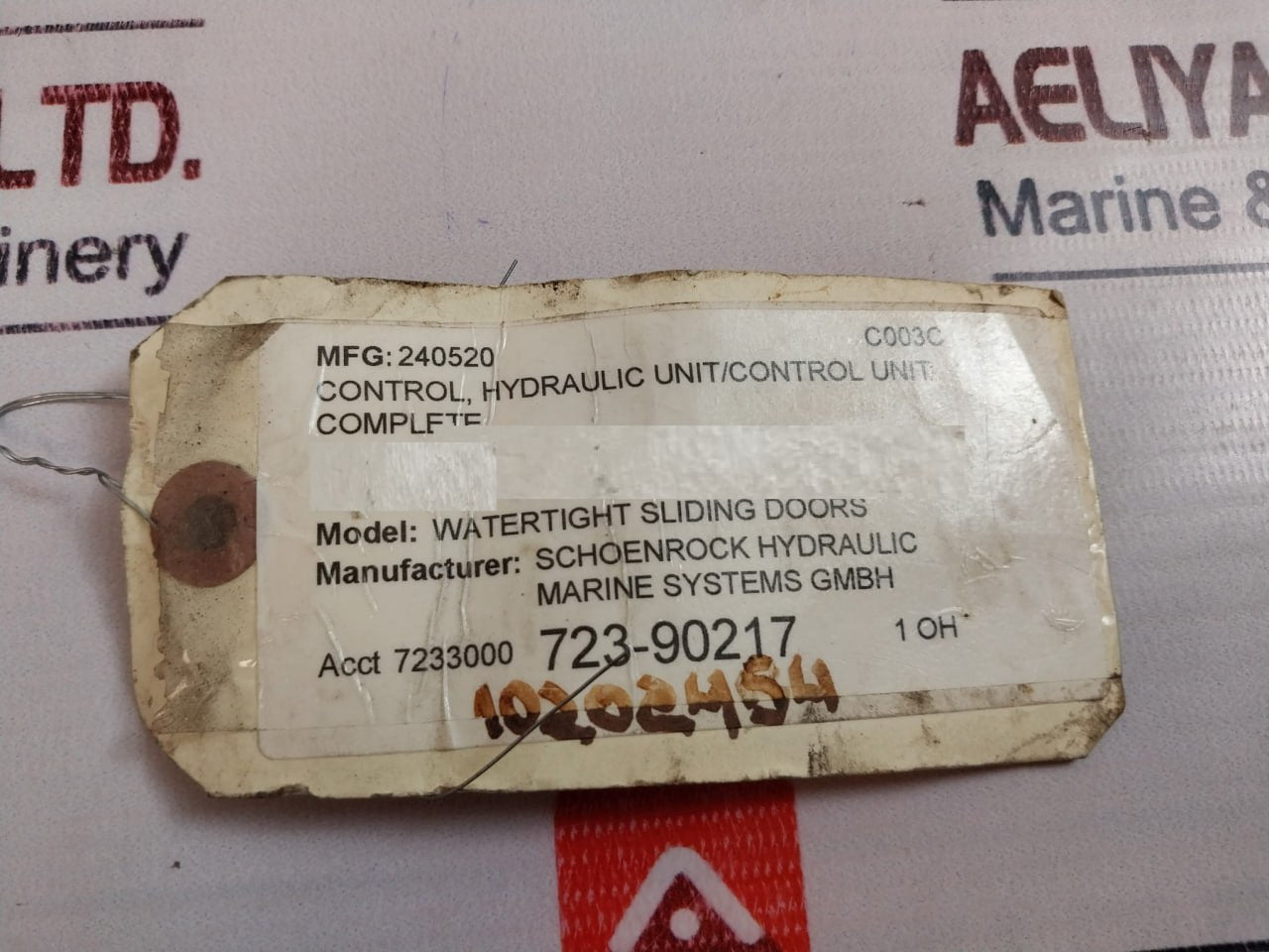 Hydac 3154855 Hydraulic Control Unit 241878