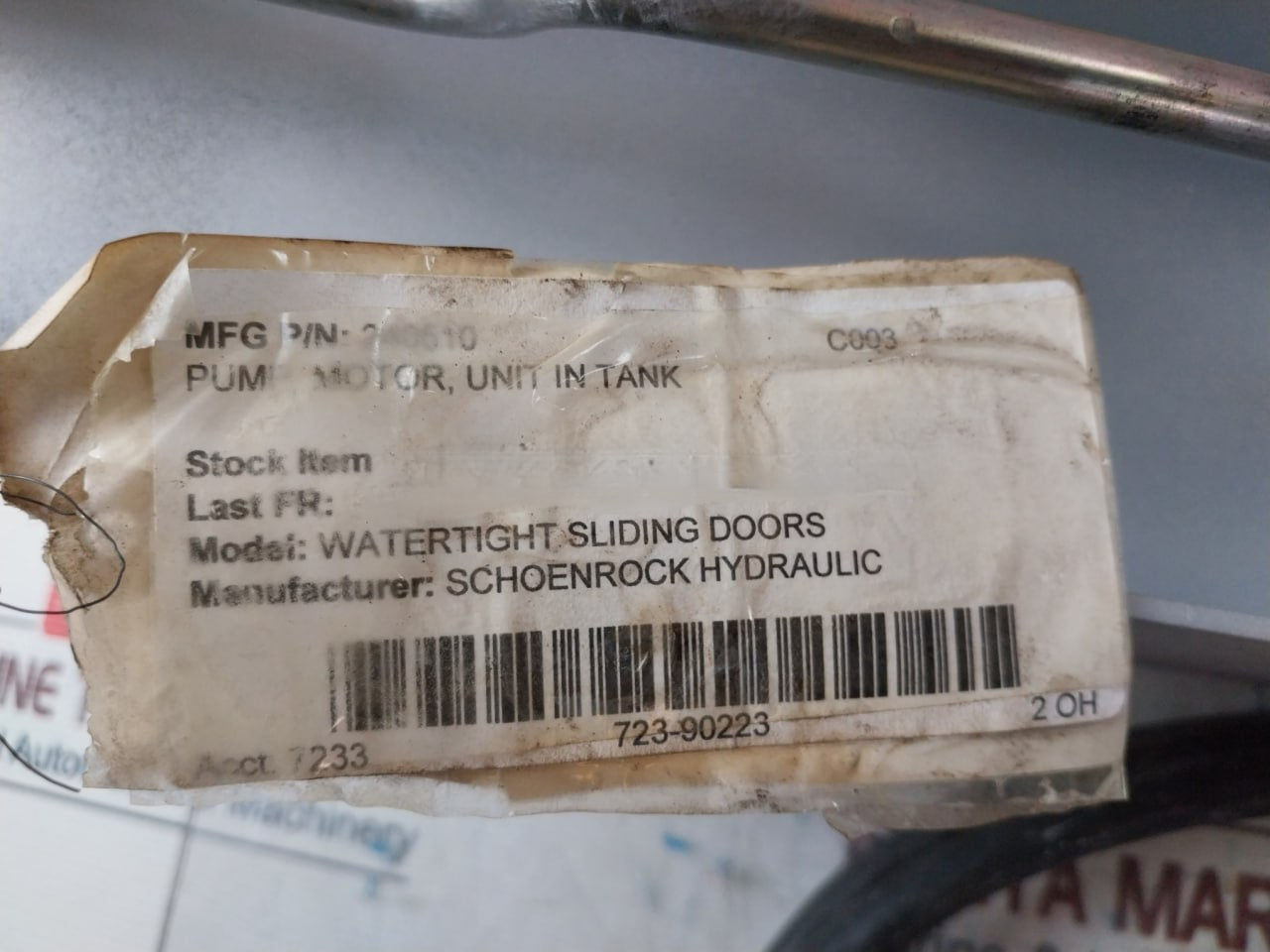 Hydac Gu8041.1 3153913 Pump Motor Unit In Tank