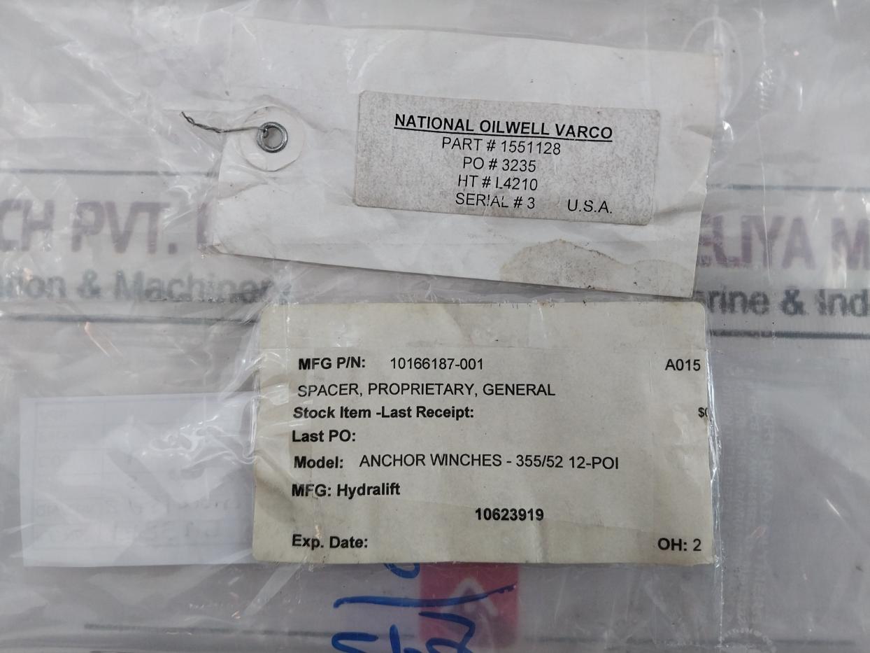 Hydralift 10166187-001 General Proprietary Tubular Spacer 12-poi L4210