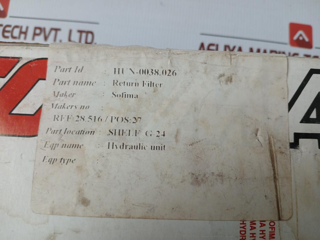 Hydraulic Filter Element Re50Ms1 Sofima