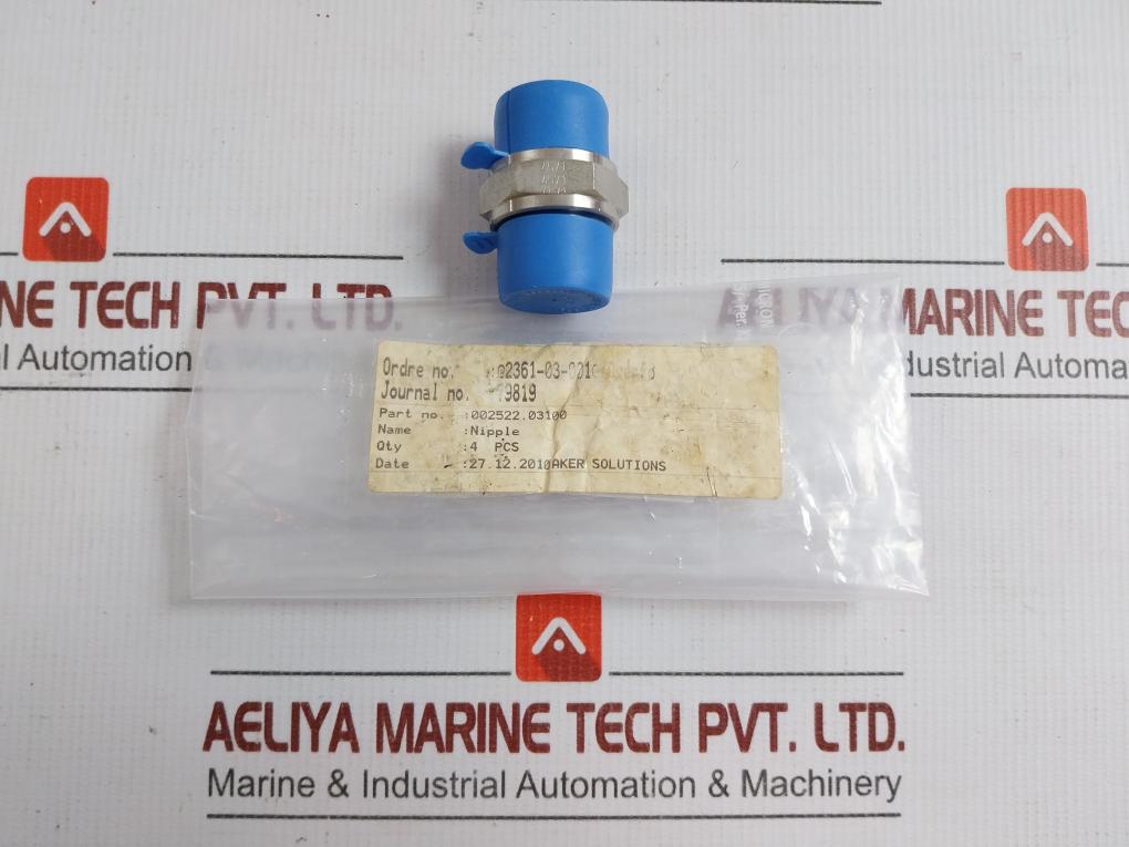 Hydraulic Hex Nipple 002522.03100 Alliance