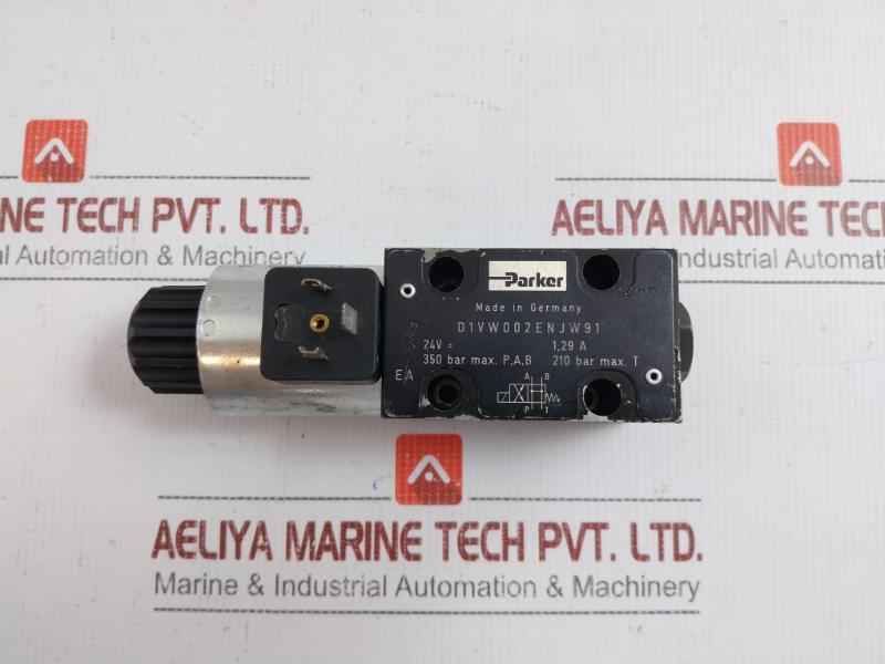 Hydraulic Solenoid Directional Control Valve 24Vdc 350Bar Parker D1Vw002Enjw91