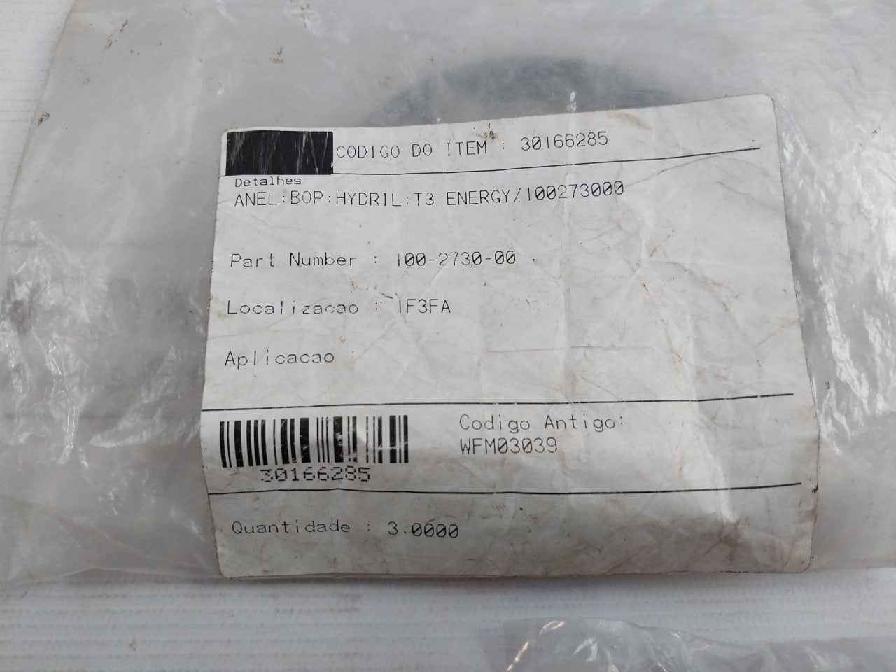 Hydril 100-2730-00 Bop Seal Ring Wfm03039,Acu900-0268