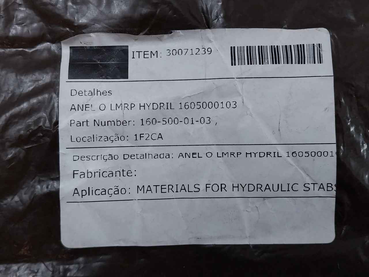 Hydril 160-500-01-03 O-ring Lmrp For Hydraulic Stab