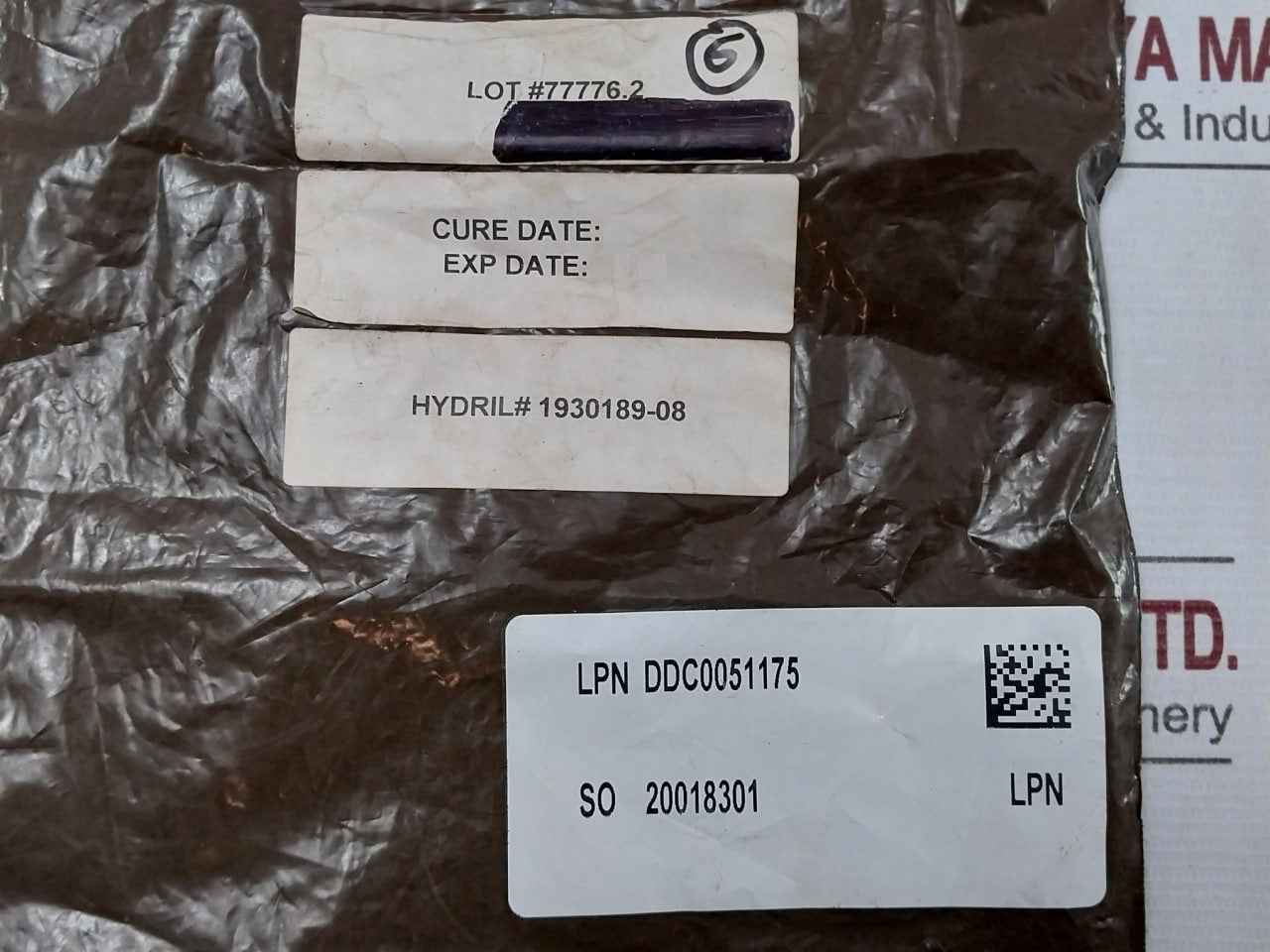 Hydril 160-500-01-03 O-ring Lmrp For Hydraulic Stab