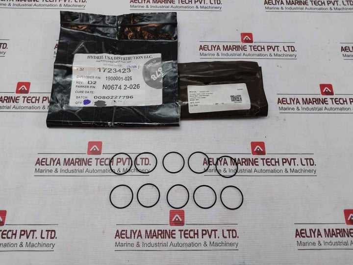 Hydril 1900001-026 O-ring Size 2-026 70 Duro Rev D2