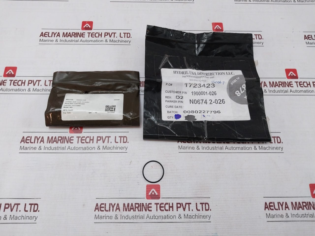 Hydril 1900001-026 O-ring Size 2-026 70 Duro Rev D2