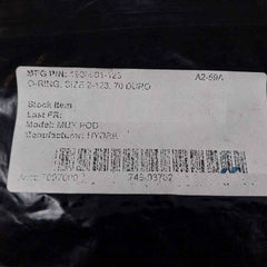 Hydril 1900001-123 O-ring 2-123 70 Duro Rev: D2