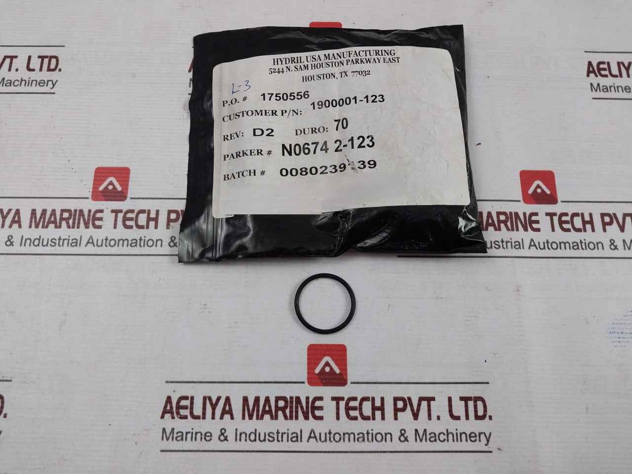 Hydril 1900001-123 O-ring 2-123 70 Duro Rev: D2