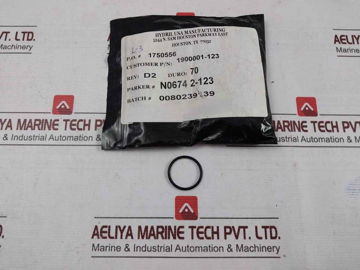 Hydril 1900001-123 O-ring 2-123 70 Duro Rev: D2