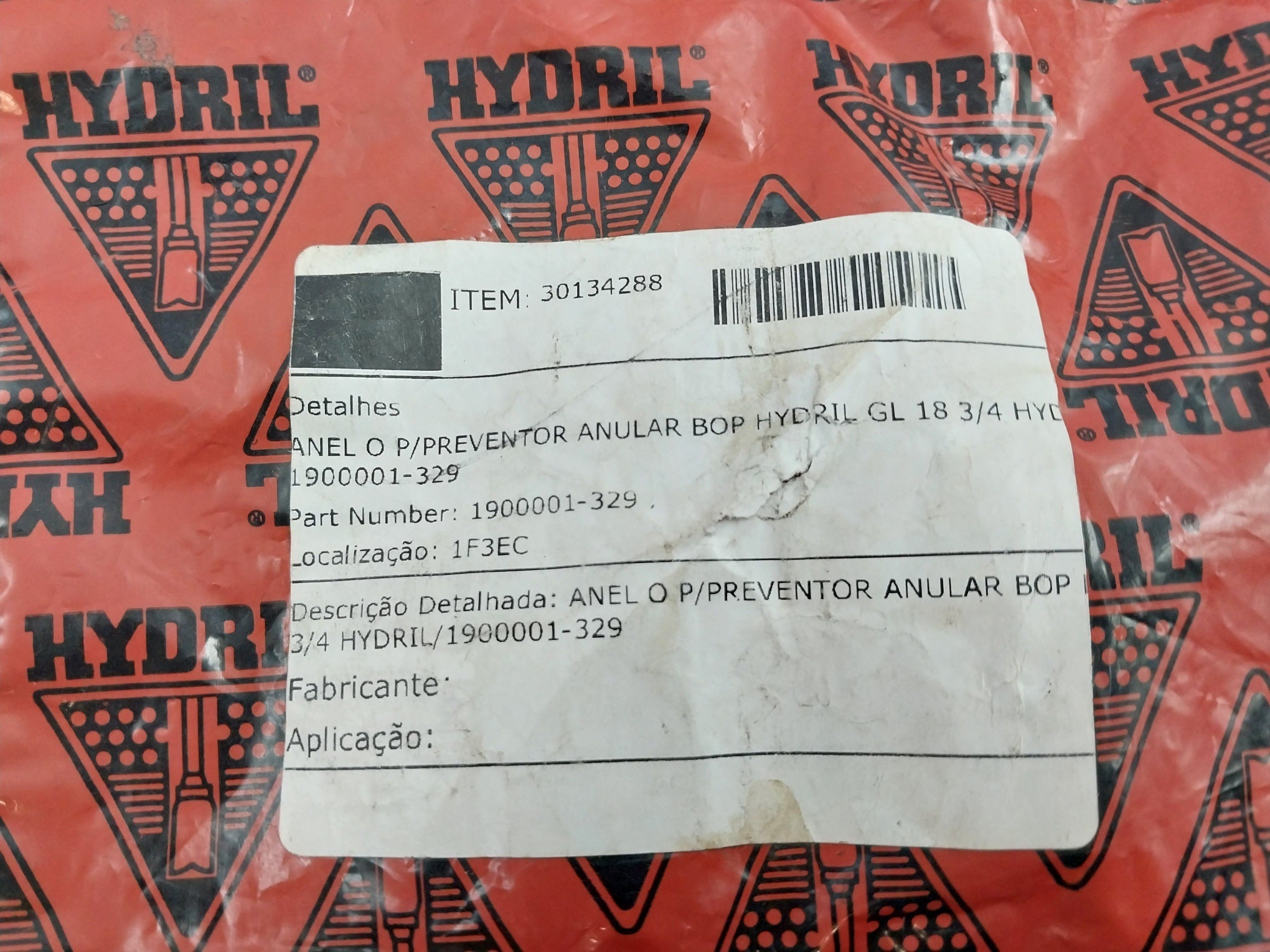 Hydril 1900001-329 O-ring For Preventor Annular Bop Rev D2 (1 Pack = 20 Pcs)