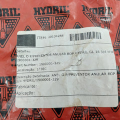 Hydril 1900001-329 O-ring For Preventor Annular Bop Rev D2 (1 Pack = 20 Pcs)