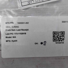 Hydril 1900001-462 O-ring Seal Ss011A