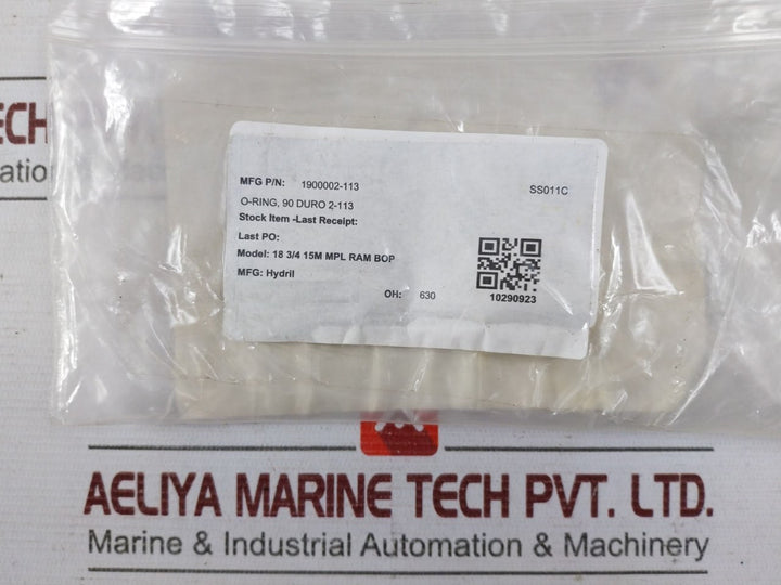 Hydril 1900002-113 O-ring Seal 90 Duro 2-113 N1059 2-113 (1 Pack=20Pcs)