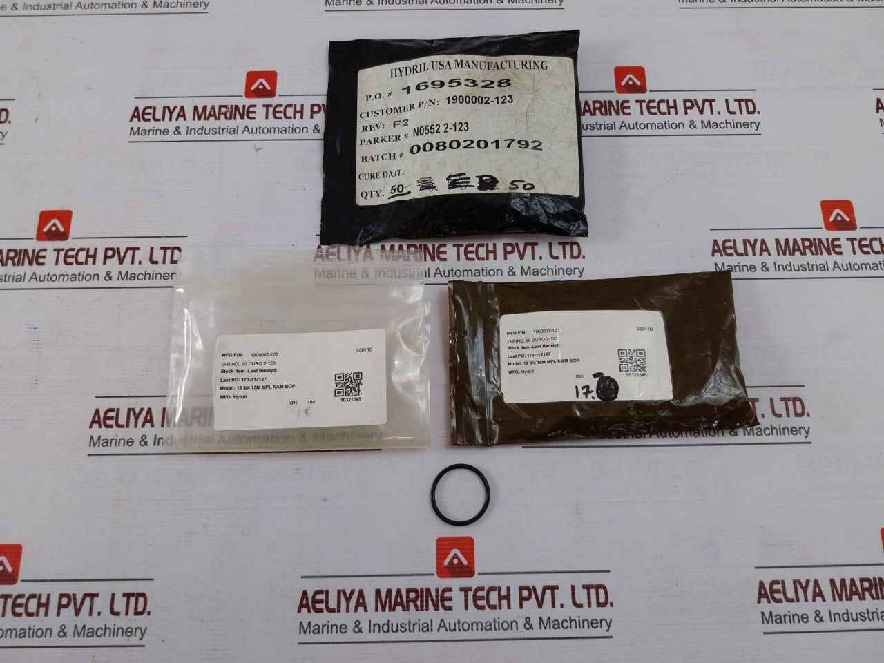 Hydril 1900002-123 O-ring 90 Duro 2-123 Spares For Bop 18 3/4 15M Mpl Ram Bop
