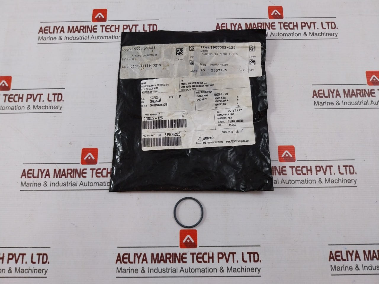 Hydril 1900002-125 O-ring 90 Duro 2-125 N1059 2-125 Ss006F