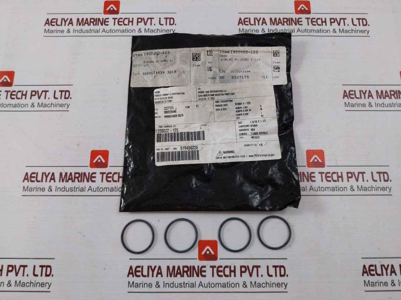 Hydril 1900002-125 O-ring 90 Duro 2-125 N1059 2-125 Ss006F