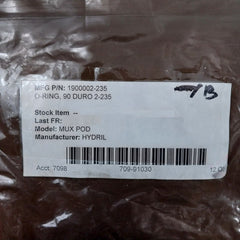 Hydril 1900002-235 O-ring 90 Duro 1900002-235